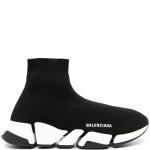 SNEAKERS TENIS BALENCIAGA SPEED TRAINER BLACK WHITE 2 5 en STOCK