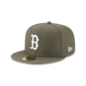 GORRA NEW ERA CAP BOSTON RED SOX MLB CLASSICS 59FIFTY CERRADA OLIVO en STOCK