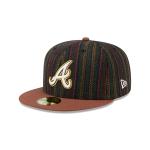 GORRA NEW ERA CAP ATLANTA BRAVES MLB VINTAGE HERRINGBONE 59FIFTY CERRADA en STOCK