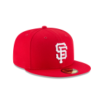 GORRA NEW ERA CAP SAN FRANCISCO GIANTS MLB CLASSICS 59FIFTY CERRADA ROJA en STOCK