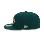 GORRA NEW ERA CAP OAKLAND ATHLETICS MLB GOLD LEAF 59FIFTY CERRADA en STOCK