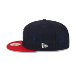 GORRA NEW ERA CAP ATLANTA BRAVES MLB MULTI LOGO 59FIFTY CERRADA en STOCK