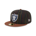 GORRA NEW ERA CAP LAS VEGAS RAIDERS NFL VINTAGE HERRINGBONE 59FIFTY CERRADA en STOCK