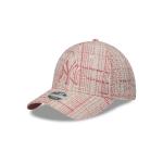 GORRA NEW ERA CAP NEW YORK YANKEES MLB WOMEN'S WOOL TWEED 9FORTY STRAPBACK ROSA PARA MUJER en STOCK