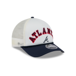 GORRA NEW ERA CAP ATLANTA BRAVES MLB CHROME ARCH 9FORTY M-CROWN AF TRUCKER SNAPBACK en STOCK