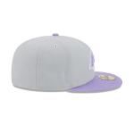 GORRA NEW ERA CAP LOS ANGELES LAKERS PURPLE LOGO NBA COLOR PACK 59FIFTY CERRADA en STOCK