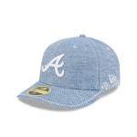 GORRA NEW ERA CAP ATLANTA BRAVES MLB HAND STITCHED CHAMBRAY 59FIFTY LP CERRADA en STOCK