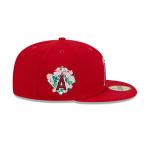 GORRA NEW ERA CAP LOS ANGELES ANGELS MLB FLORAL UNDERVISOR 59FIFTY CERRADA en STOCK